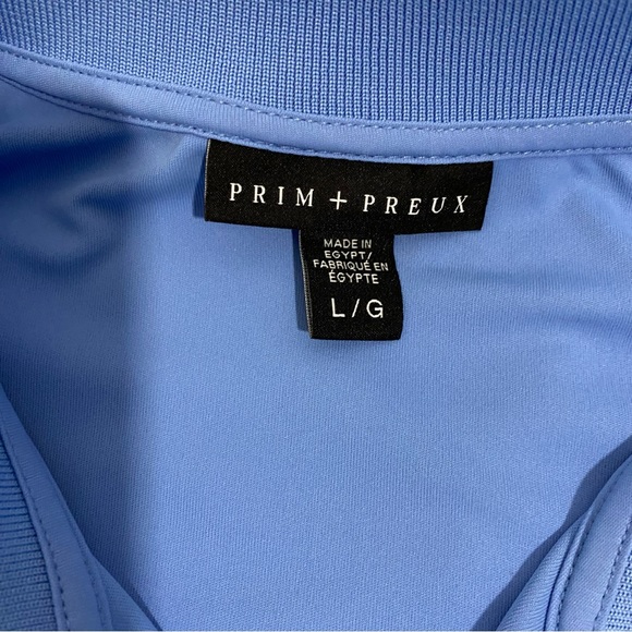 Prim & Preux Men’s Carolina Blue Classic Polo Shirt, Size Large - Picture 15 of 15